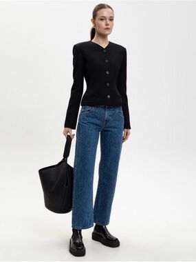 Sz27 KHAITE Kerrie Wide-Leg Jeans